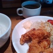 鯖の竜田揚げのランチ