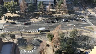 １００mもある大通り