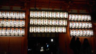 たくさんの提灯が印象的