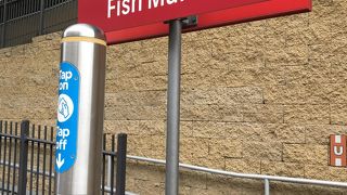 路面を走るトラム