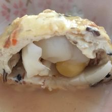 飛龍頭（ひろうす、ひりゅうず）の中にはゆり根と銀杏