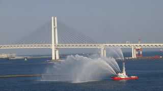 横浜ベイブリッジの大きさは　下をくぐると実感できます