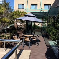 6階バルコニーの喫煙場所