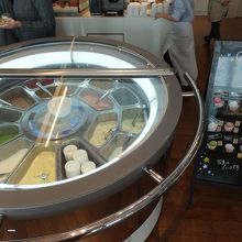 ジェラートのブッフェ