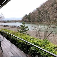 茶寮八翠からの桂川