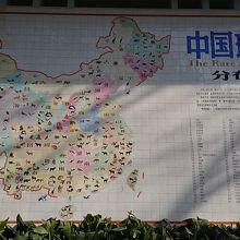 中国の動物分布図