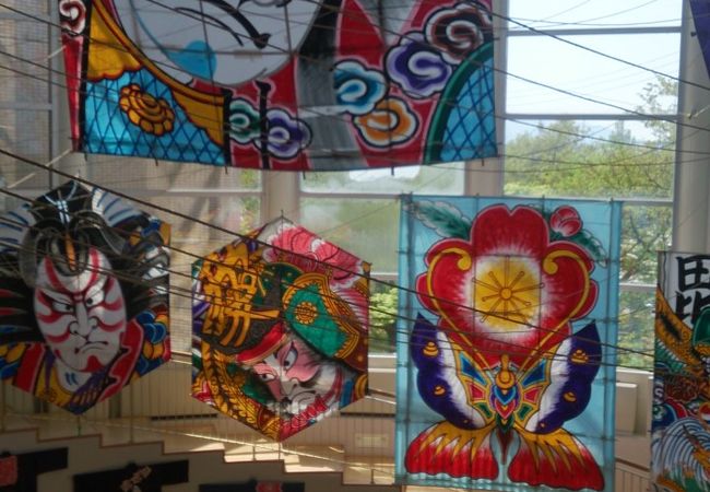 凧合戦で有名な白根の博物館