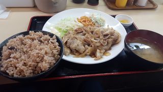 定食も玄米ご飯にできる