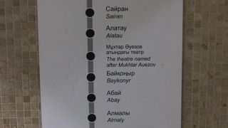 駅周辺にアルマティの見どころが集結