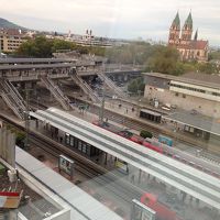 部屋から見たフライブルグ駅