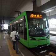 気軽な路面電車型の街乗り電車