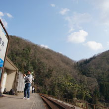 宇都井駅のホーム