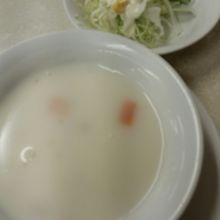 スープは変な味でなじめない