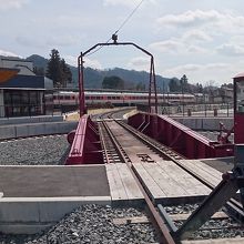 鬼怒川温泉駅の転車台です。