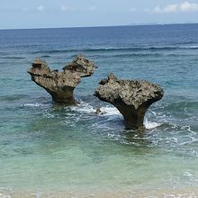 島の最北部にはハートロックという観光スポットがあります