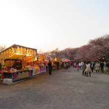 露店も多く出ています