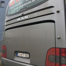 スロバキアの会社のバスは新しくて居心地良し