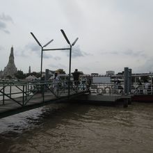 チャオプラヤ川 渡し船 (ワットアルン)