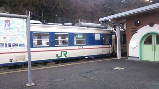 喜多方～新津間ではキハ１１０系という車両以外にキハ４８系という国鉄製の車両が使用される場合があります