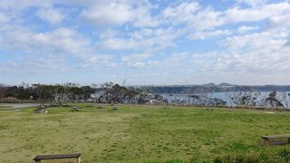 第一駐車場の先に広がる公園です