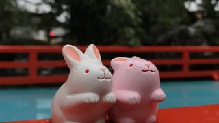 うさぎのおみくじが可愛い