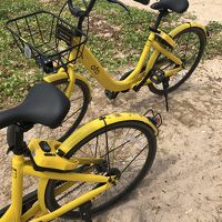 ホテルで無料で借りた自転車