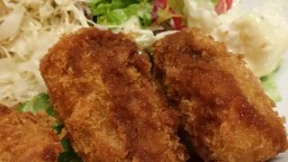 大きな牡蠣フライが美味しかった