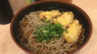 青葱とり天蕎麦！