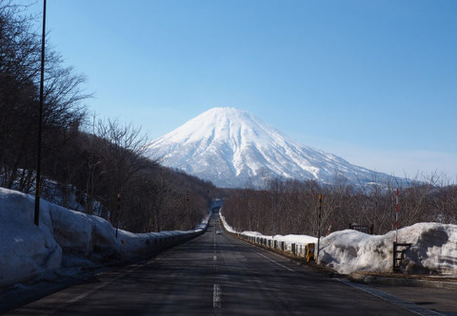 喜茂別市街地から近い羊蹄山ビューポイント