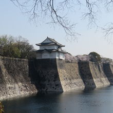 櫓より石垣かな