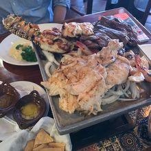 肉魚介の盛り合わせです