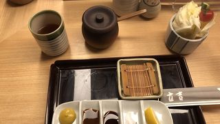 串揚げのお店。東京ミッドタウンの開店で、訪れました。