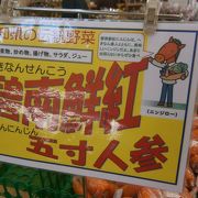 新鮮な野菜が買えます