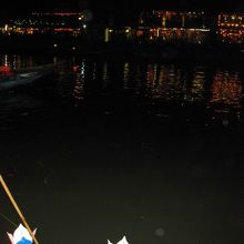 ザルで浮かばせたところ