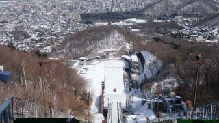 ジャンプ台が間近に・・・