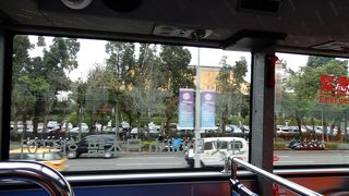 台北市二階建て観光バス