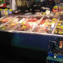 新鮮な海産物がいっぱい