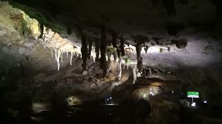 上から鍾乳石が沢山