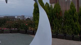 ハート越しに琵琶湖が見える場所