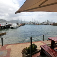 レストランテラス席からの風景