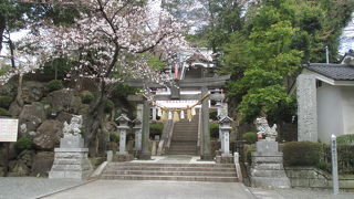 緑多い中に鎮座しています。