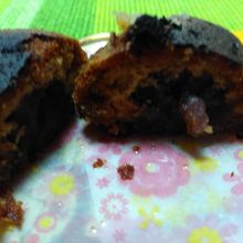 トースターで温めなおし　ちょっと焦げてしまった粒あん