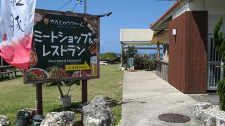 のんびり海を眺めつつ美味しい紅豚が頂ける