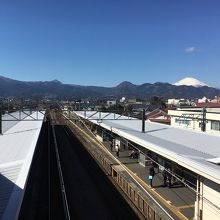 新松田駅から 富士山