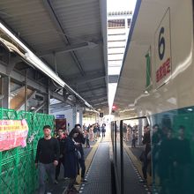 幸手権現堂桜まつり期間中、幸手駅に臨時停車しました。