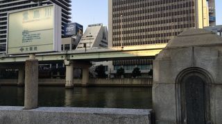 中之島から見る河川景観が素晴らしい