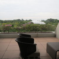 ラナイからはガーデンズバイザベイが見えました。