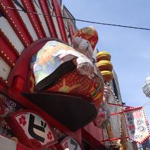 えびすさんがお出迎え