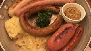 ソーセージとビールとポテト