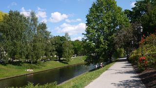 公園の中の運河